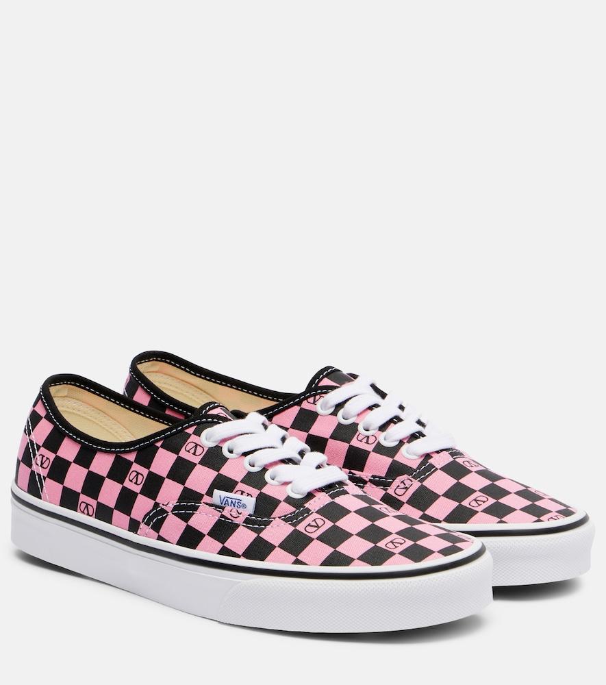 valentino garavani and vans vlogo checked sneakers