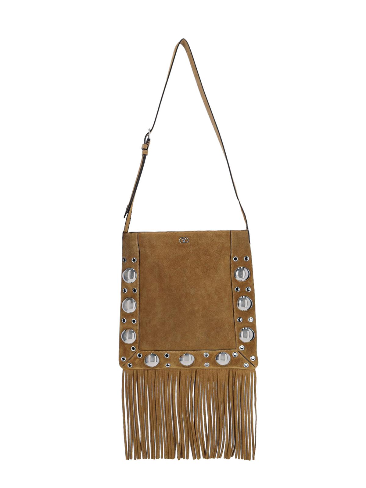 valentino garavani bags beige calf leather - women