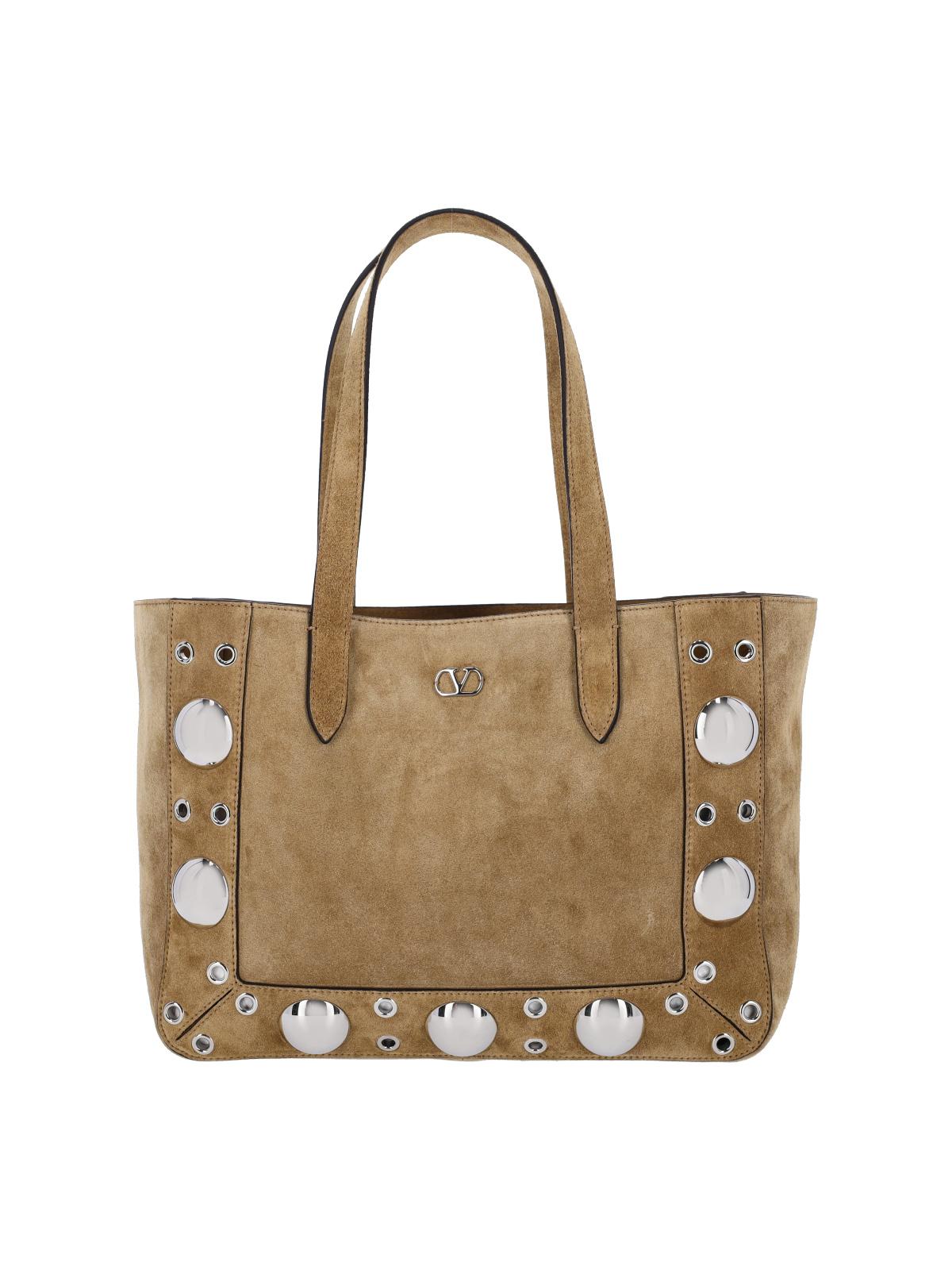 valentino garavani bags beige leather - women
