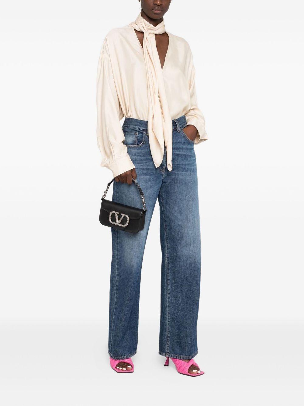 valentino garavani bags black calf leather - women