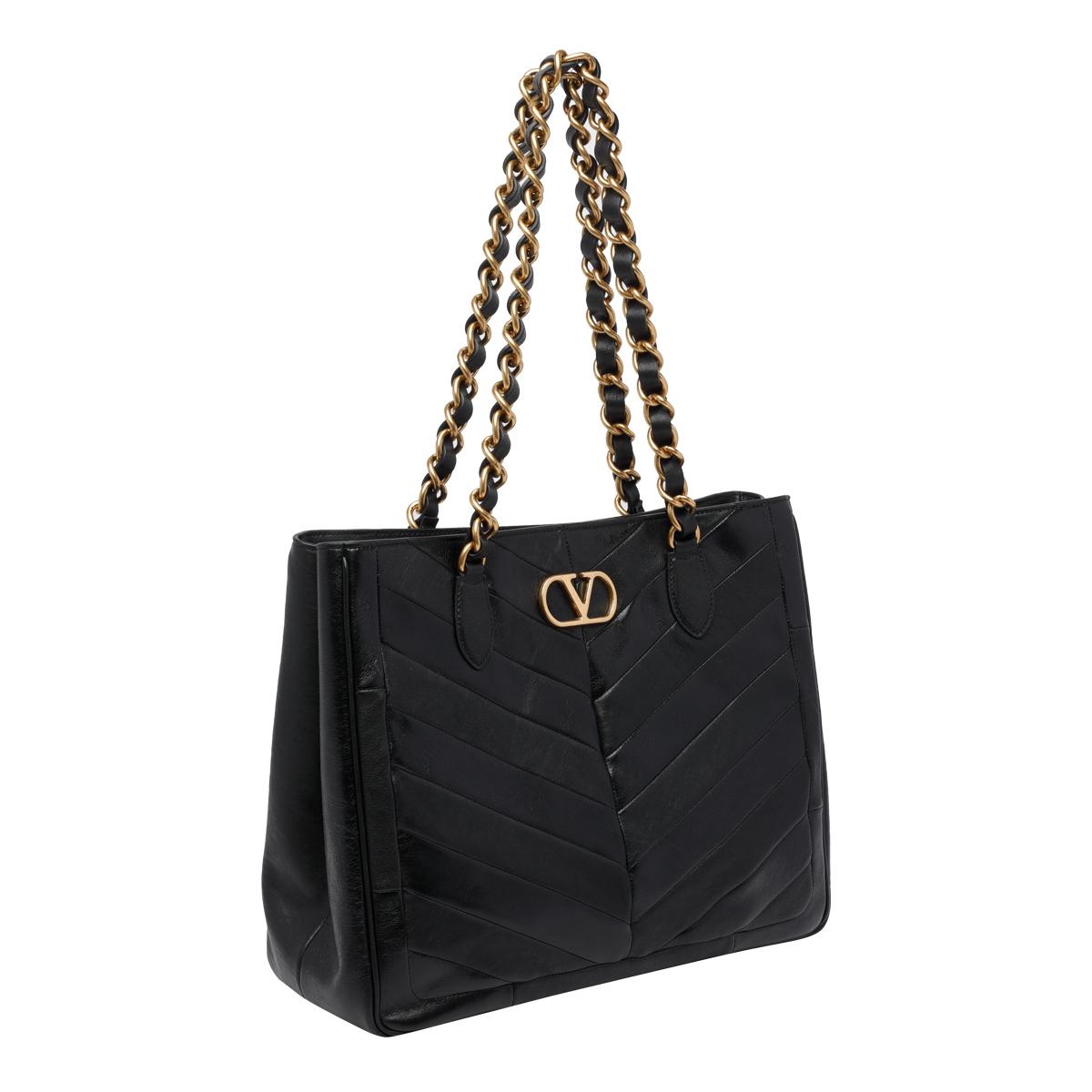 valentino garavani bags black calf leather - women