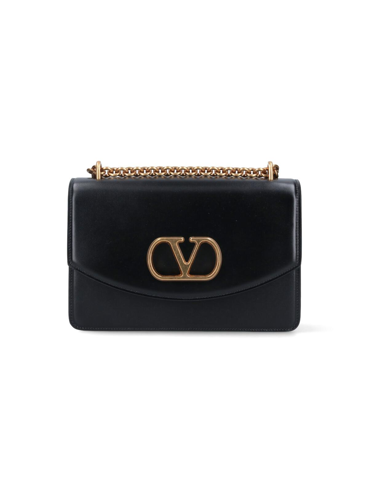 valentino garavani bags black lamb leather - women