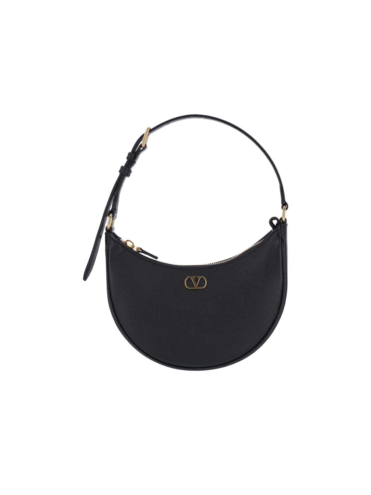 valentino garavani bags black leather - women