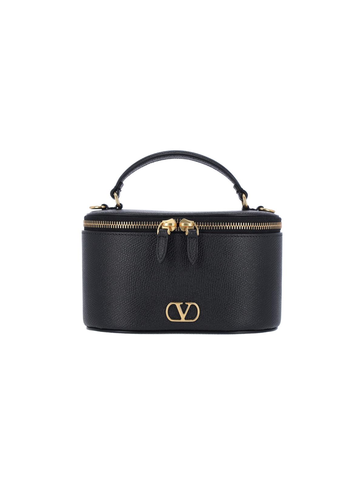 valentino garavani bags black leather - women