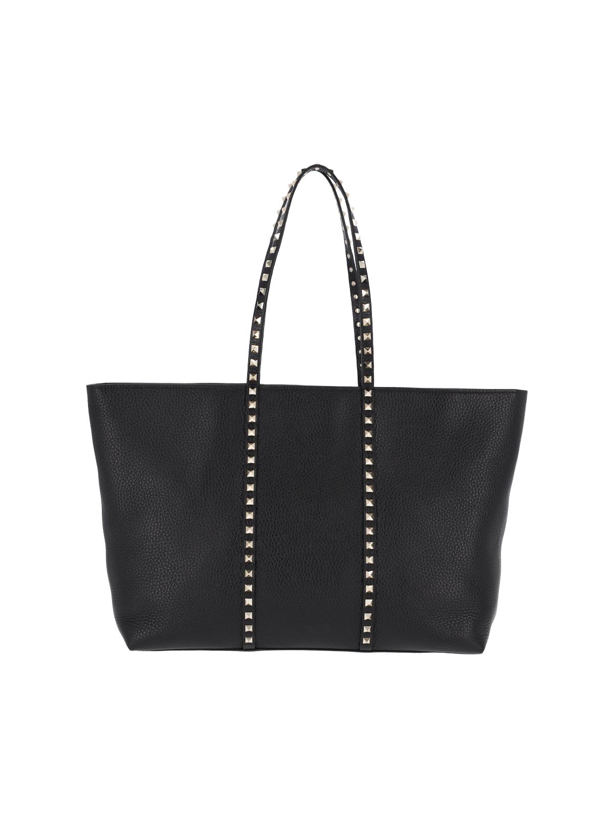 valentino garavani bags black leather - women