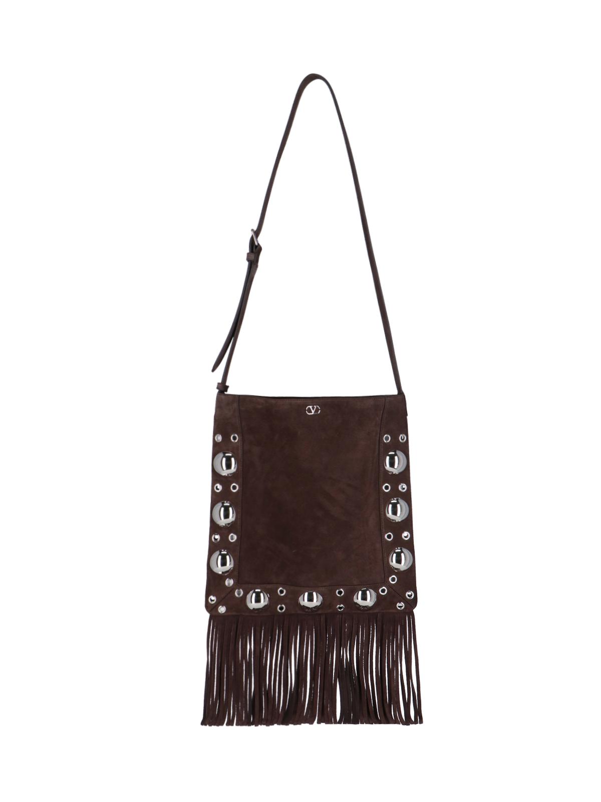 valentino garavani bags brown calf leather - women