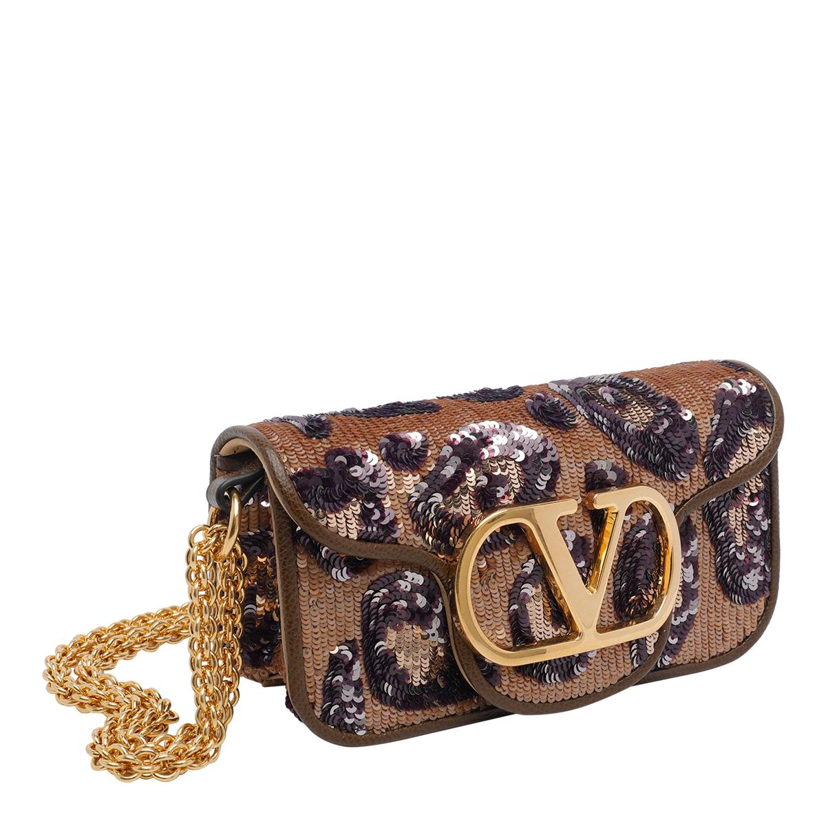 valentino garavani bags fabric con paillettes - women