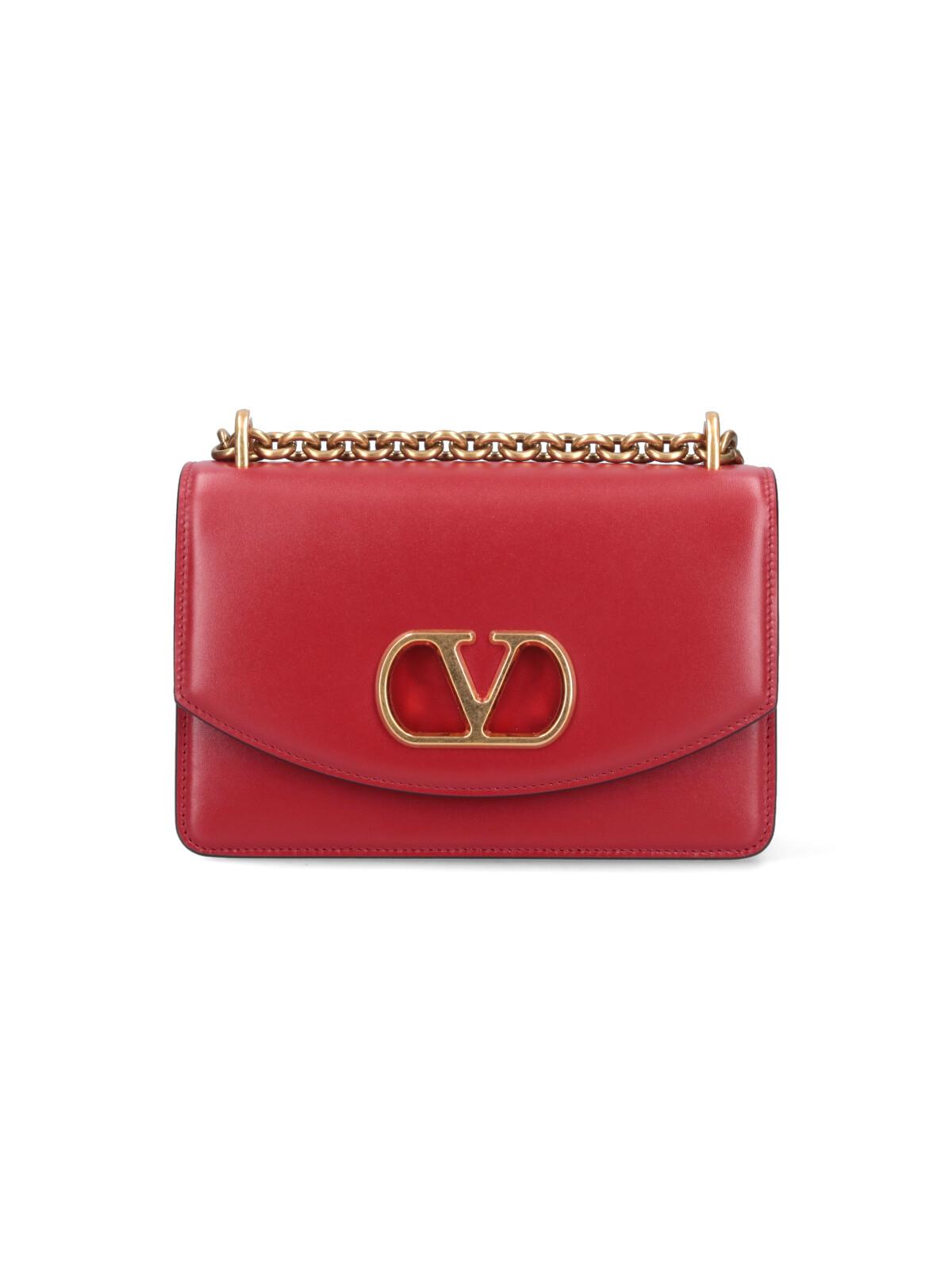 valentino garavani bags red lamb leather - women