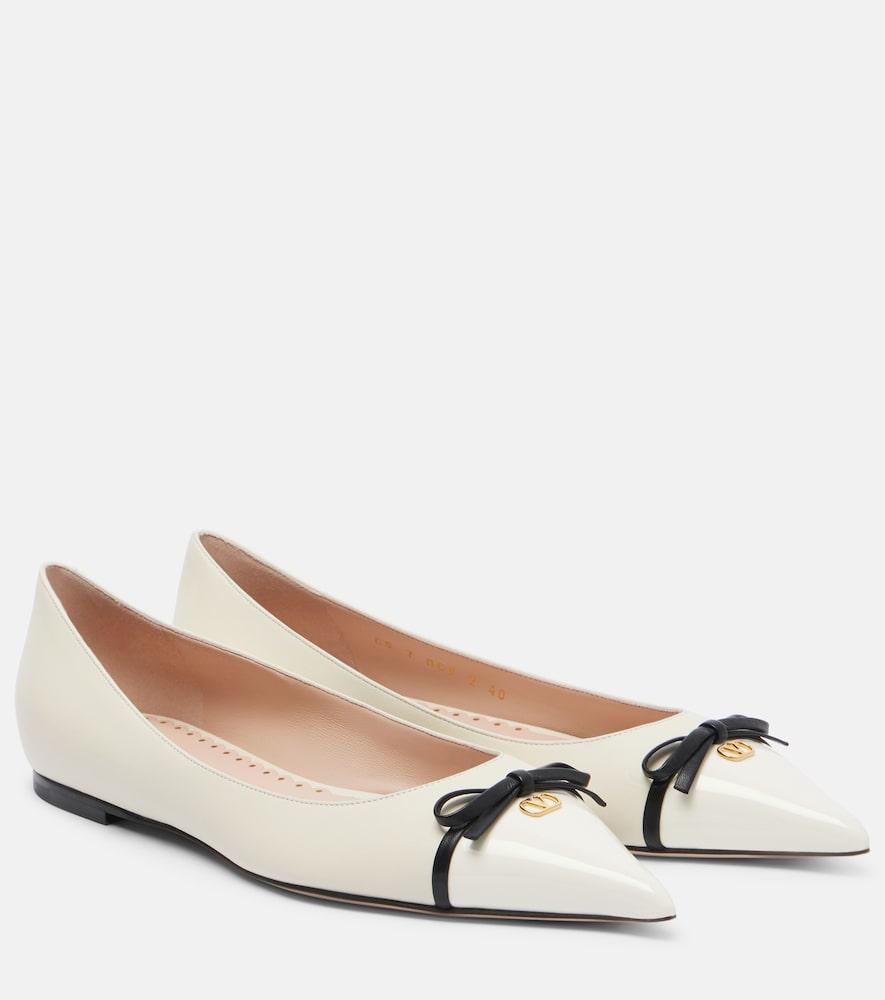valentino garavani bepointy leather ballet flats
