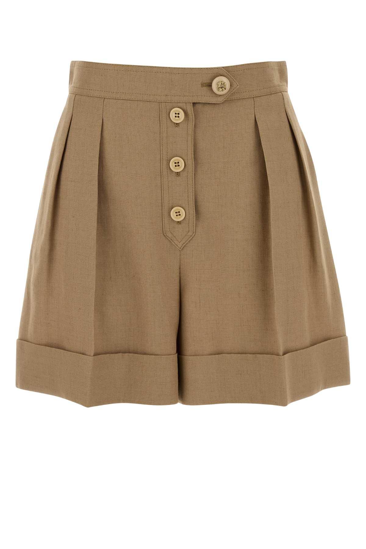 valentino garavani biscuit viscose blend shorts