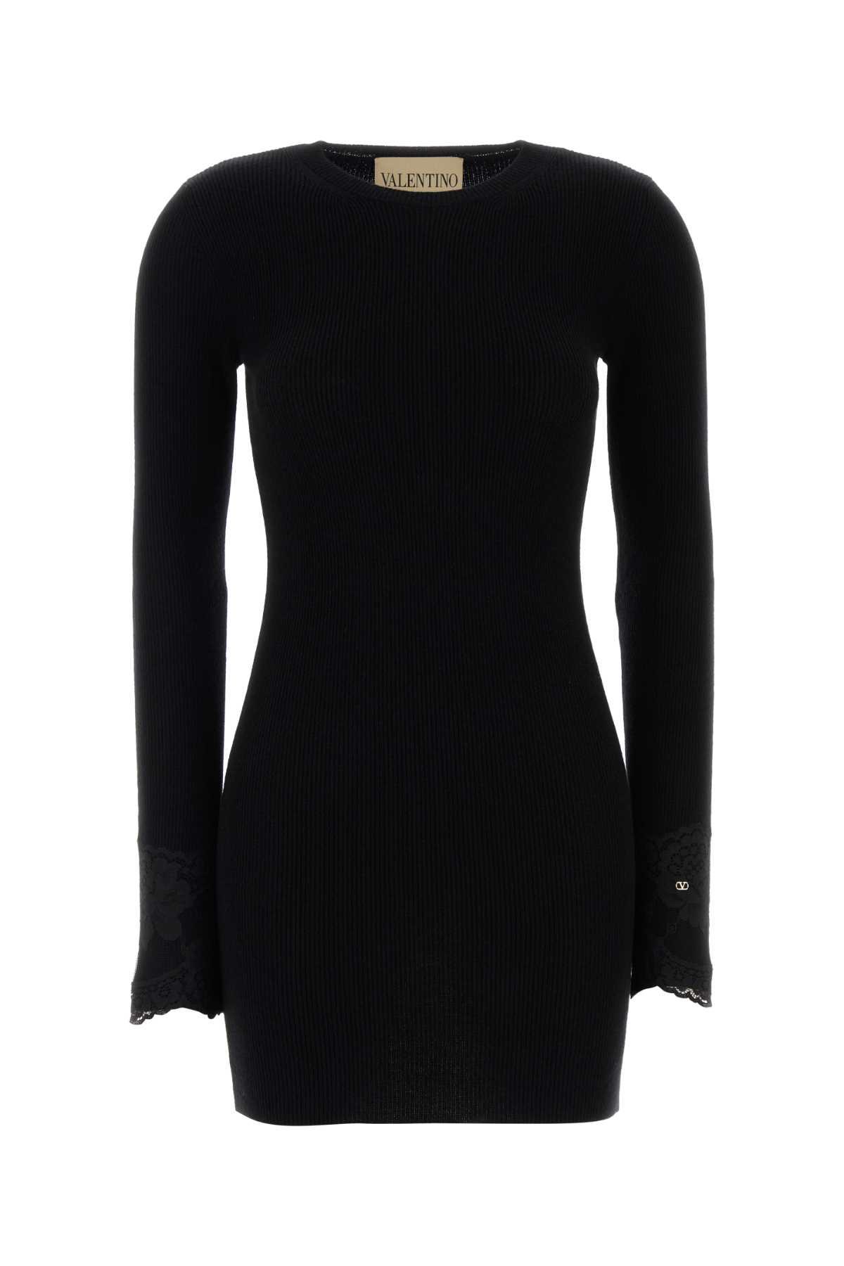 valentino garavani black cashmere dress