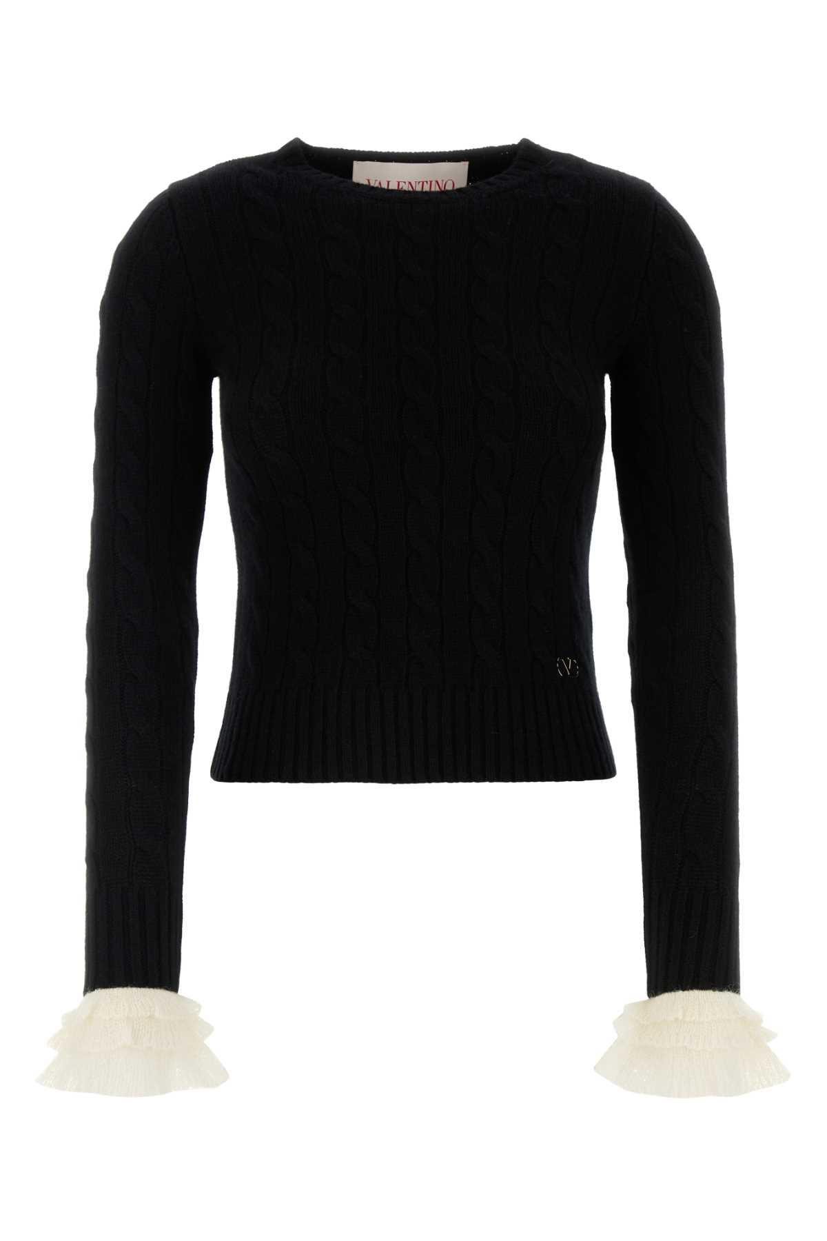 valentino garavani black cashmere sweater
