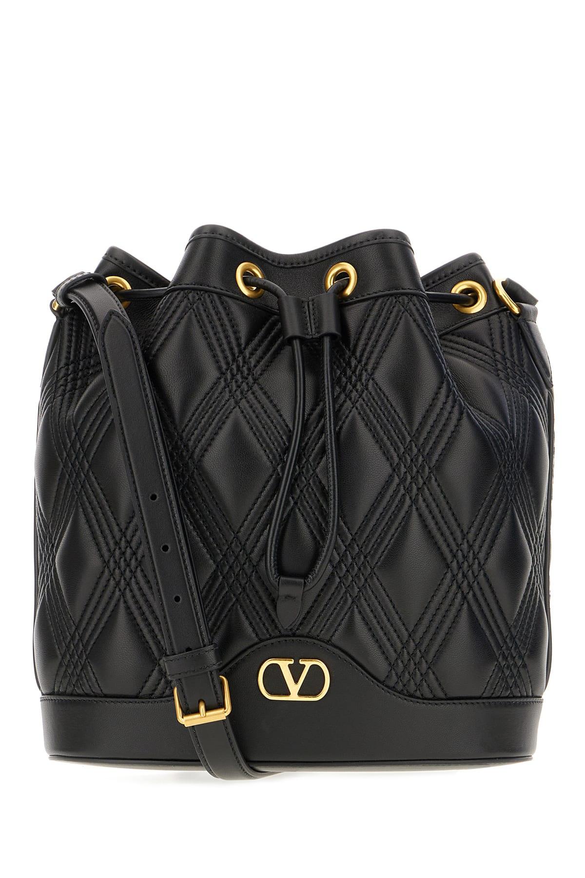 valentino garavani black leather crossbody bag