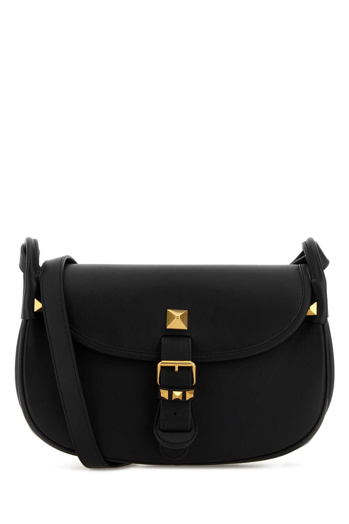 valentino garavani black leather flaneuse crossbody bag