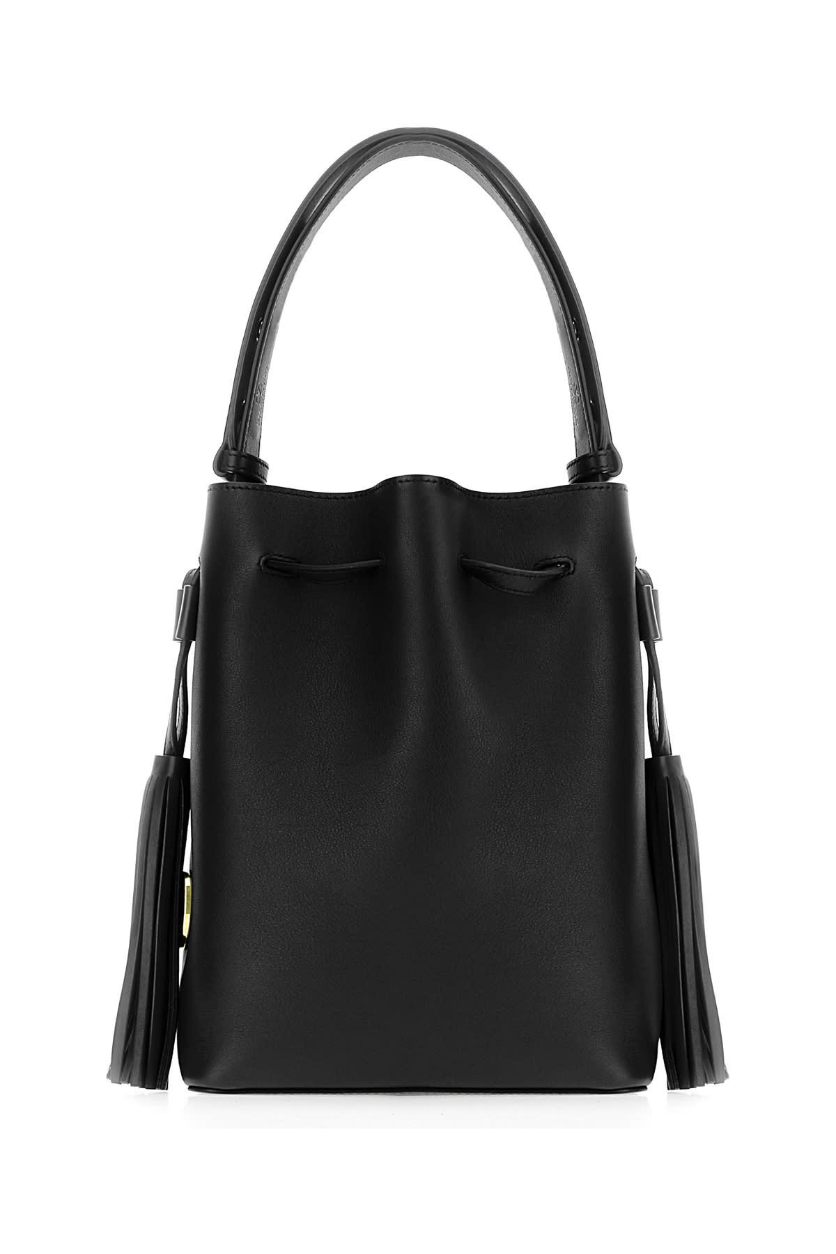 valentino garavani black leather handbag