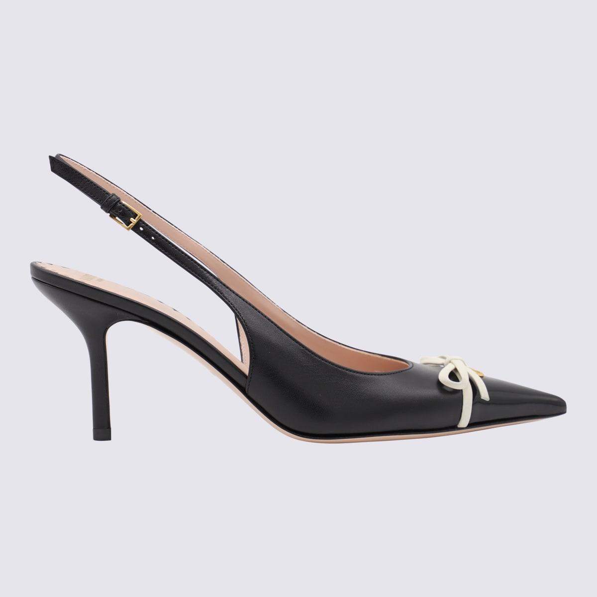 valentino garavani black leather pumps