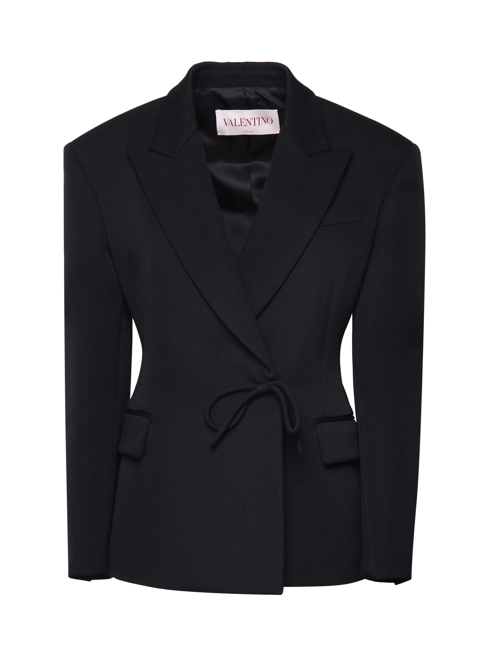 valentino garavani black wool blazer