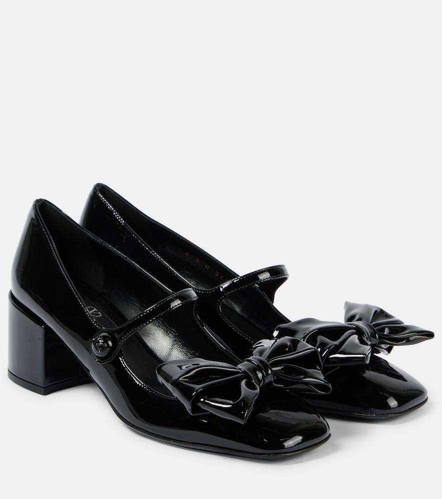 valentino garavani bowjane 50 patent leather mary jane pumps