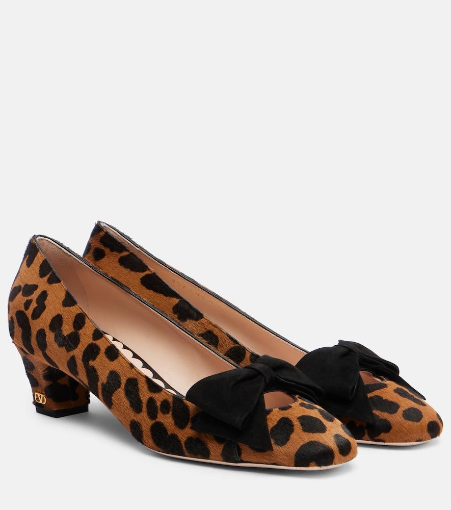 valentino garavani bowow 45 leopard