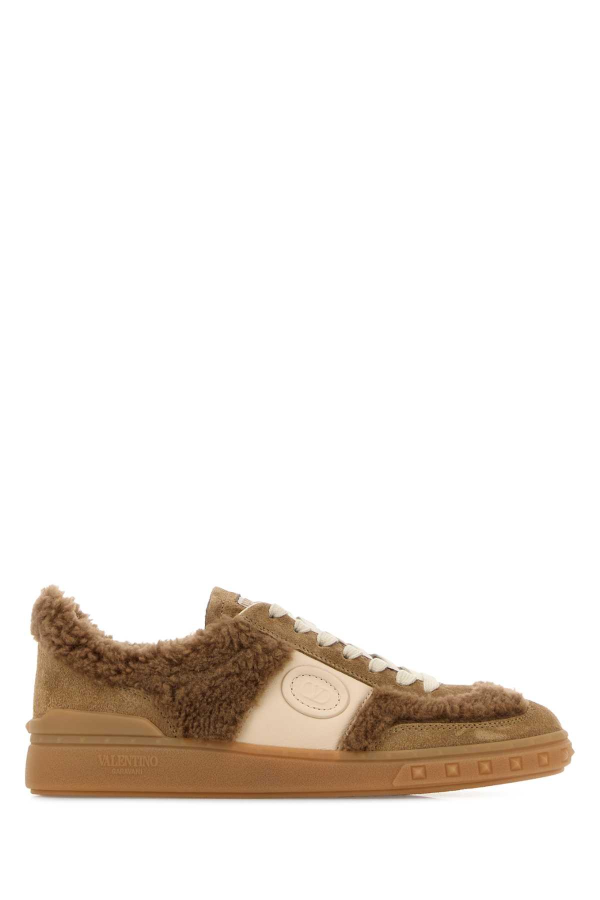valentino garavani camel upvillage sneakers