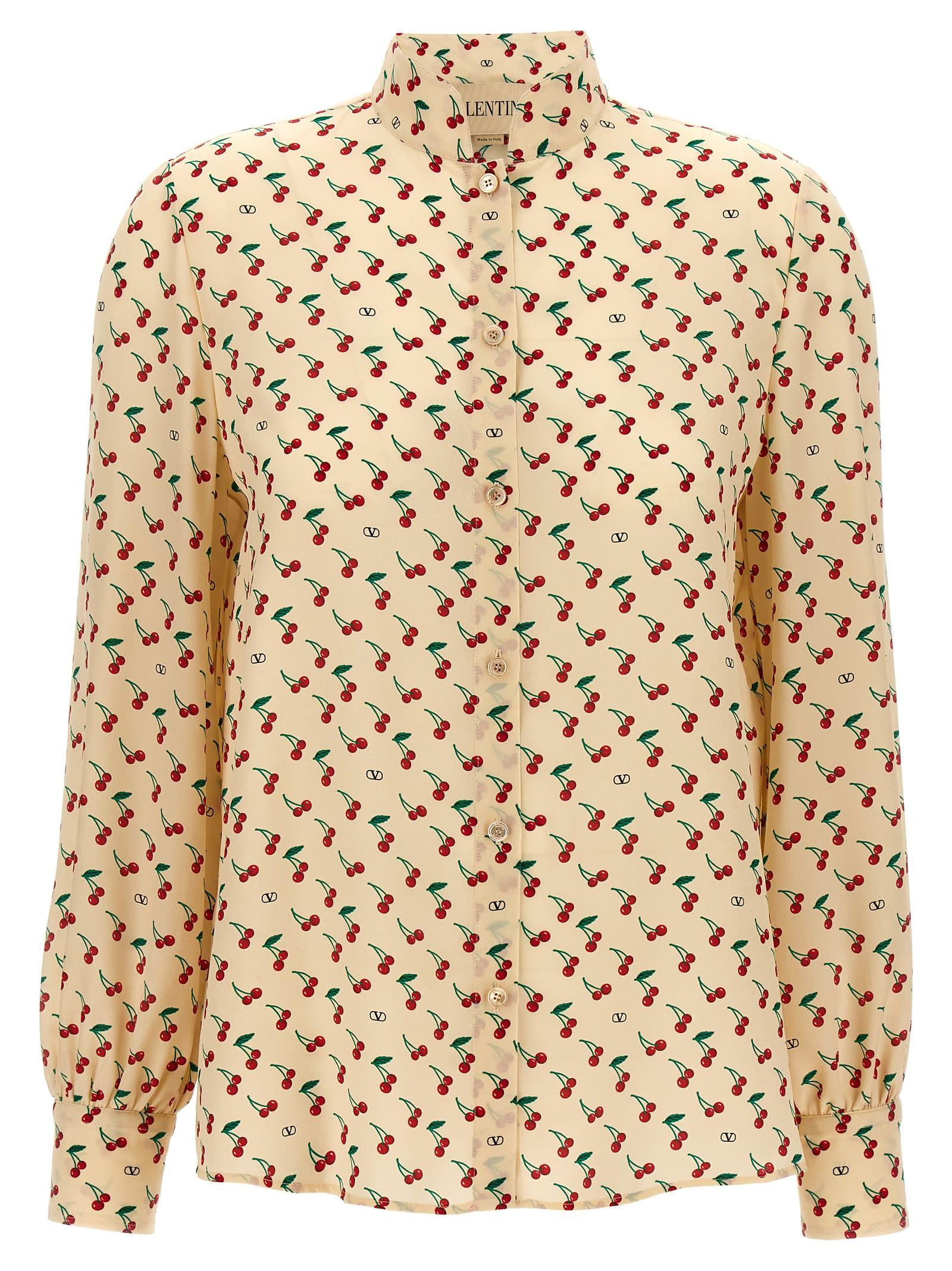valentino garavani cherryfic shirt