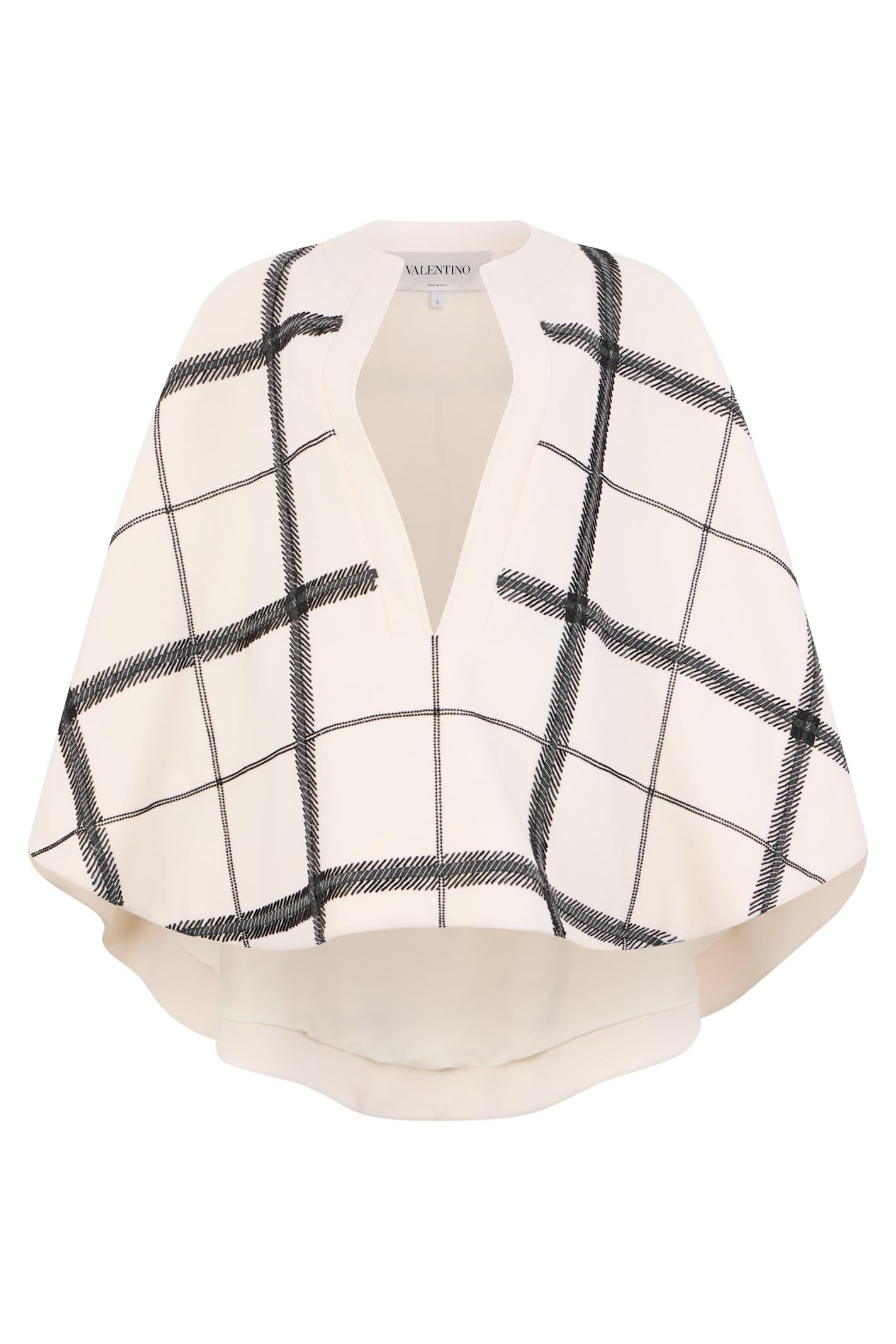 valentino garavani cloak made of virgin wool and cashmere