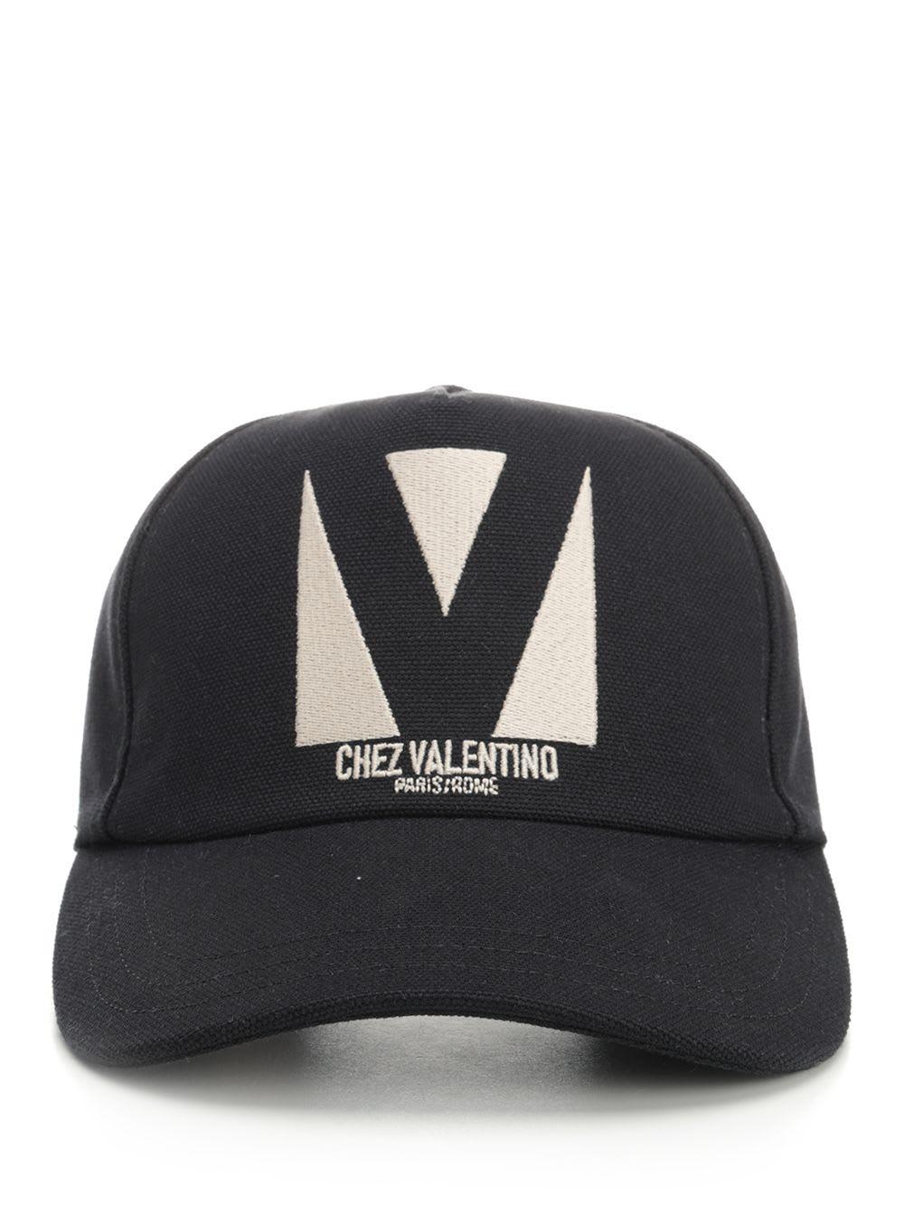 valentino garavani cotton baseball hat