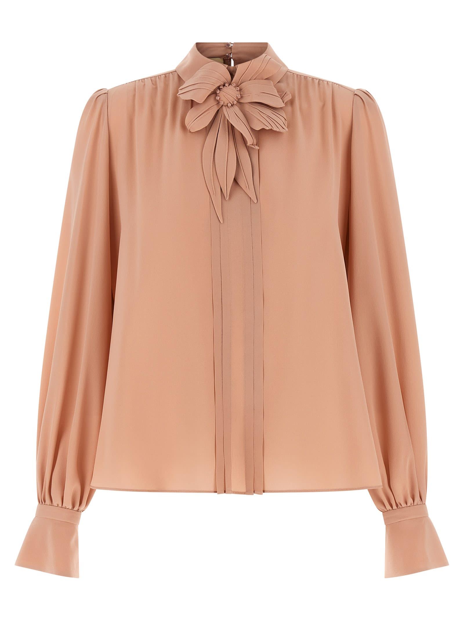 valentino garavani crêpe top