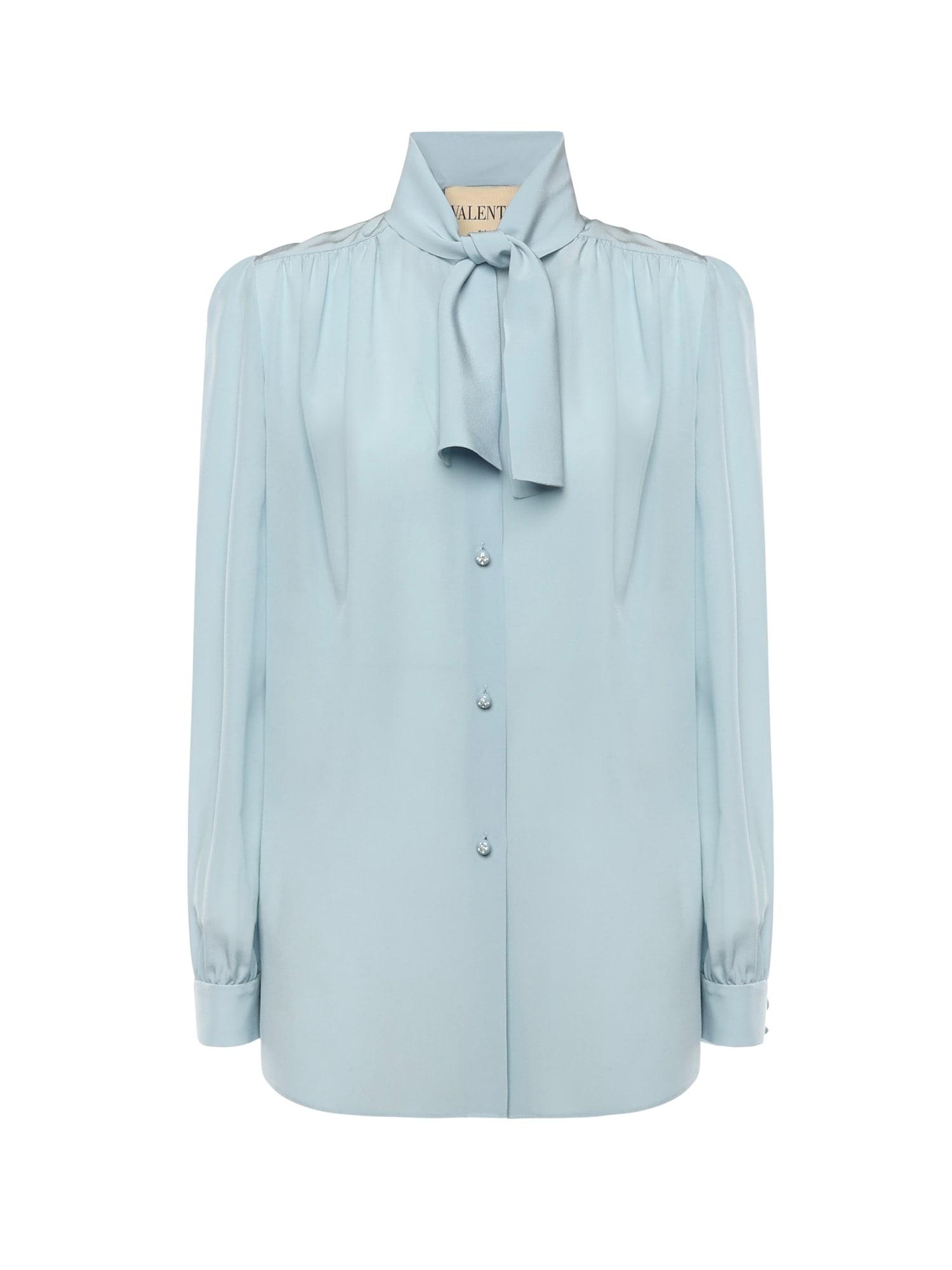 valentino garavani crepe de chine shirt
