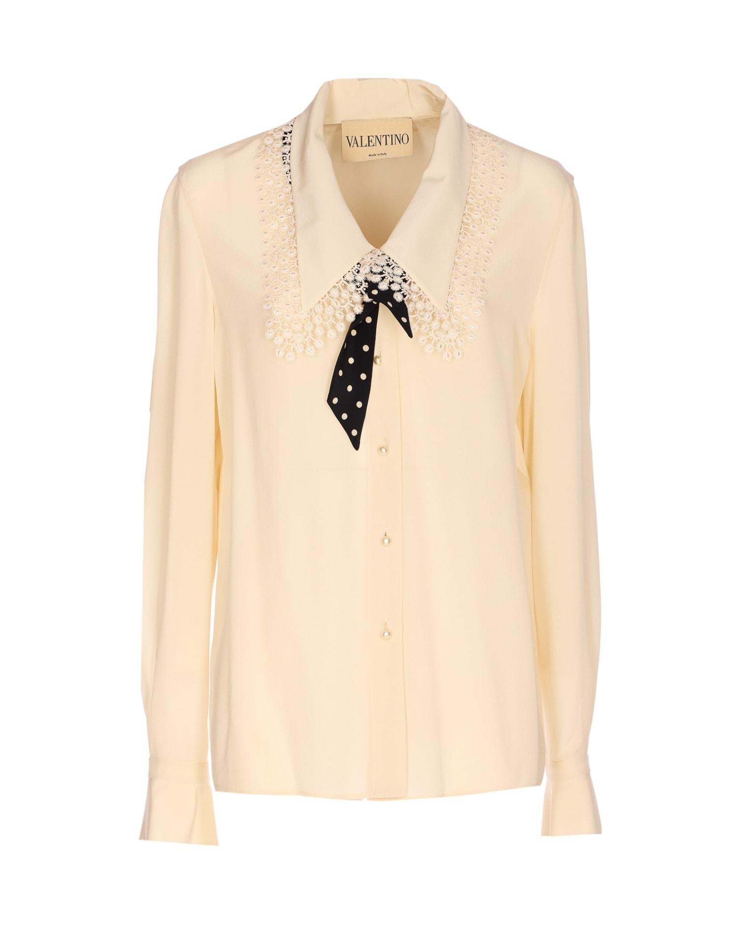 valentino garavani crepe de chine shirt