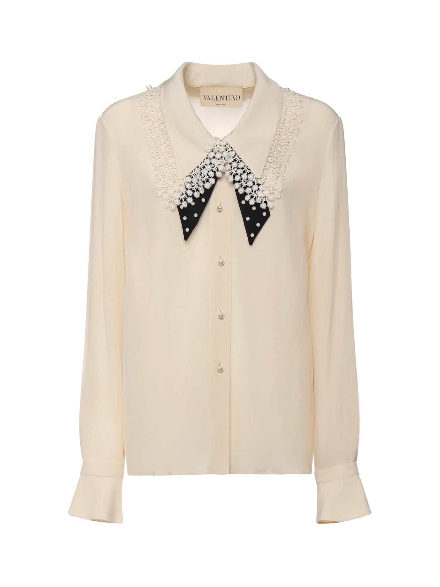 valentino garavani crepe de chine shirt