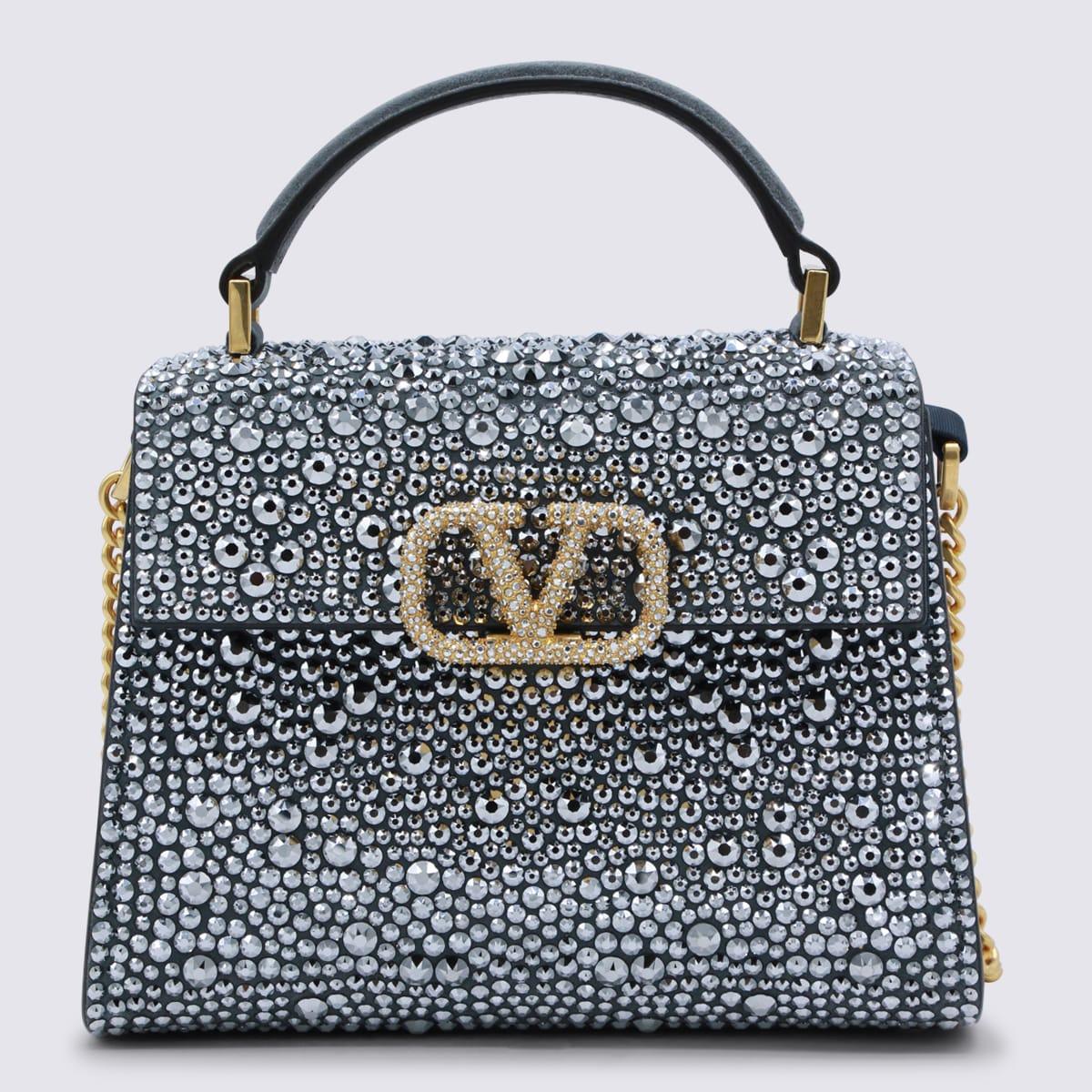 valentino garavani crystal vsling small top handle bag