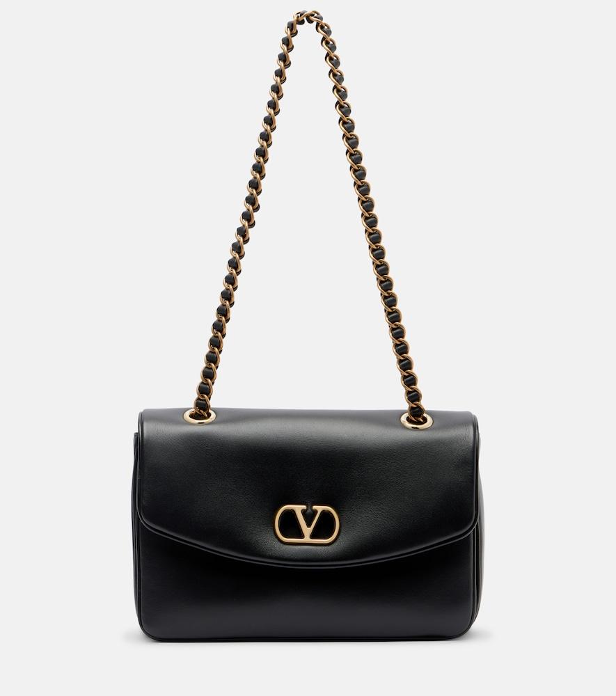 valentino garavani djuna medium leather shoulder bag