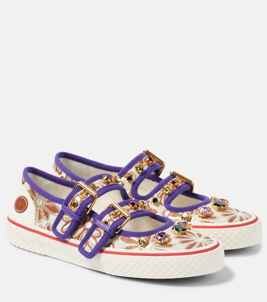valentino garavani dollyboard floral mary jane sneakers