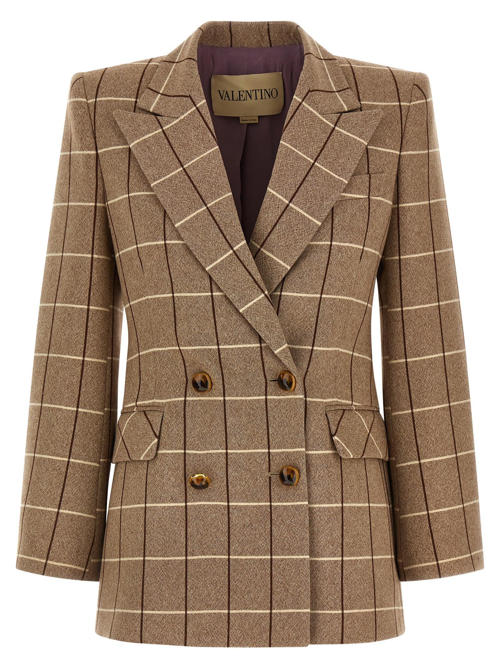 valentino garavani double-breasted blazer
