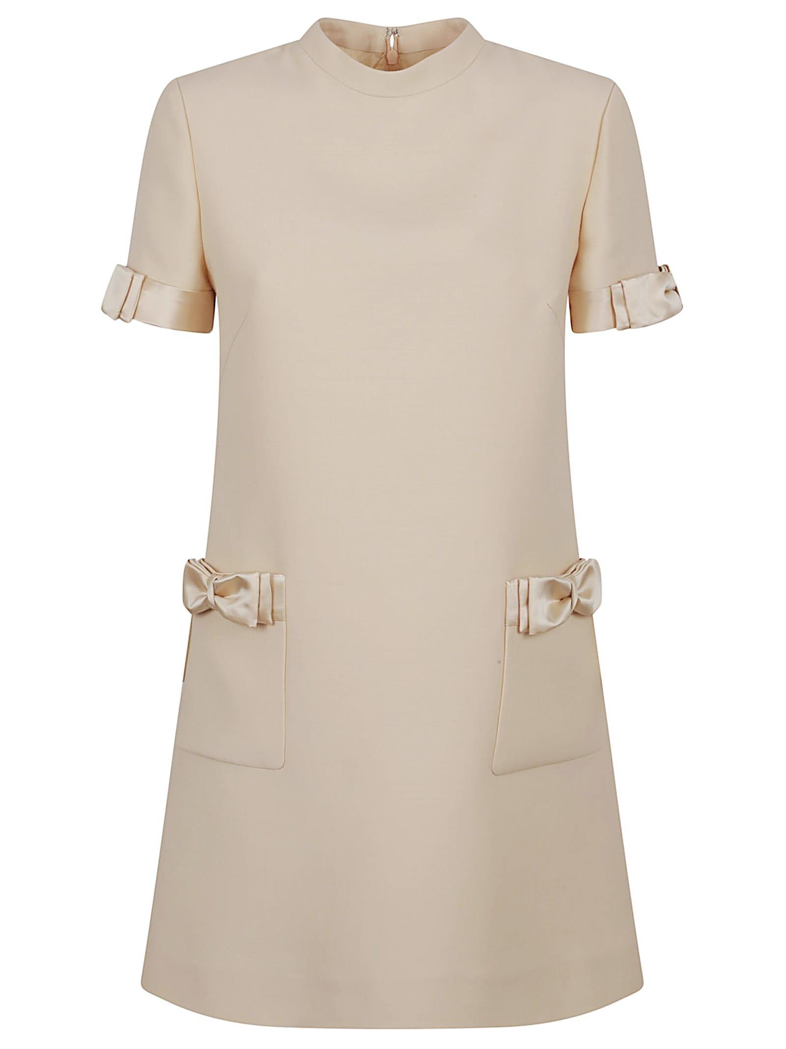 valentino garavani dress solid crepe couture