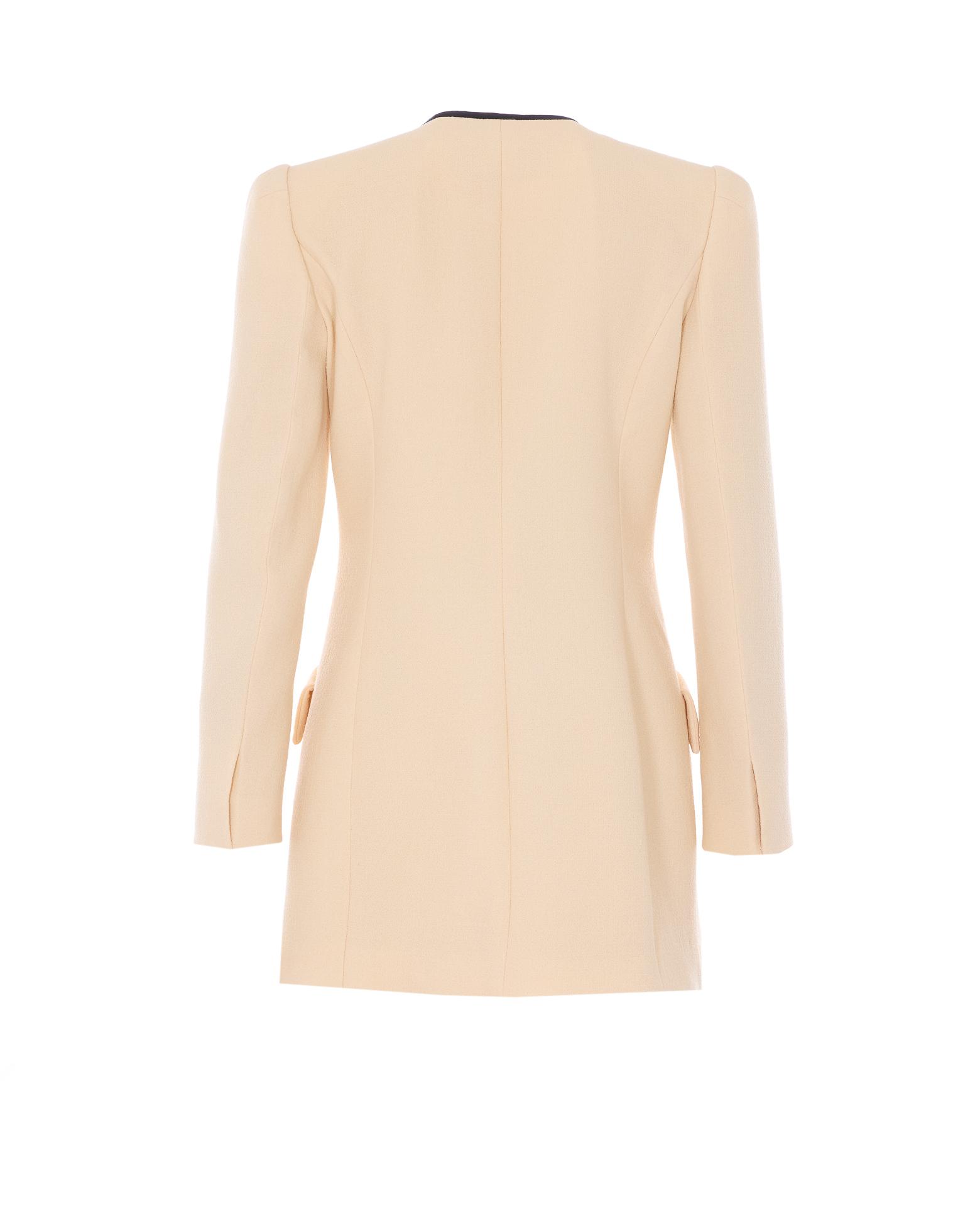 valentino garavani dresses white virgin wool - women