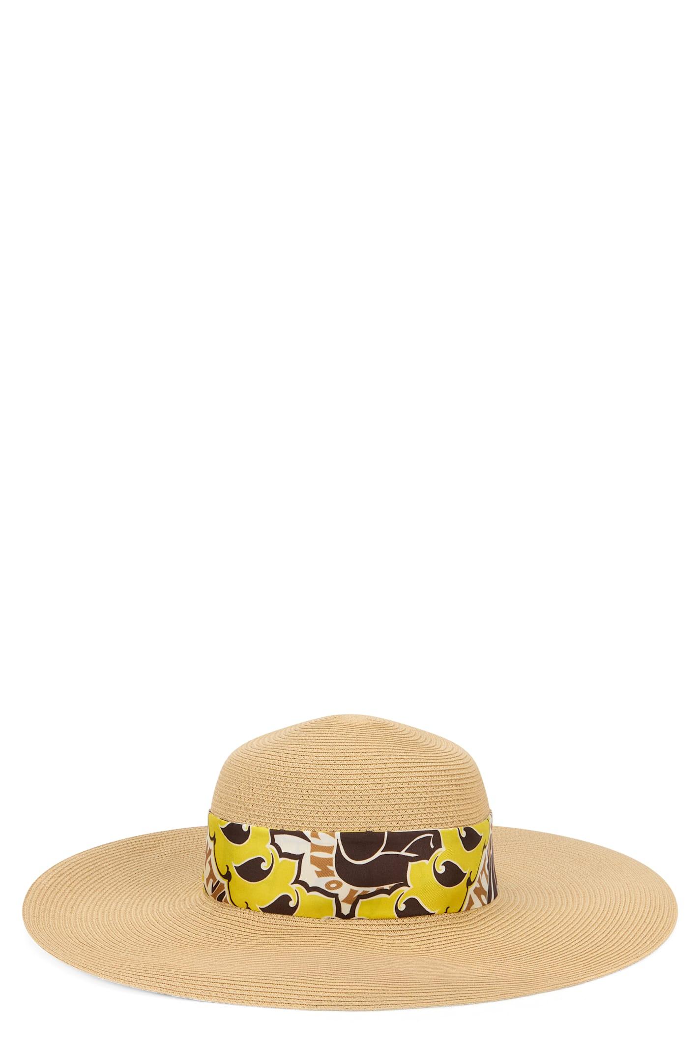 valentino garavani elegant summer hat with a wide brim