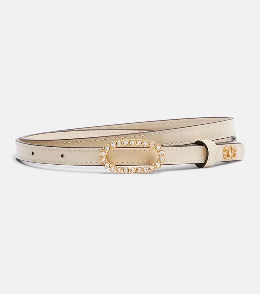 valentino garavani embellished leather belt