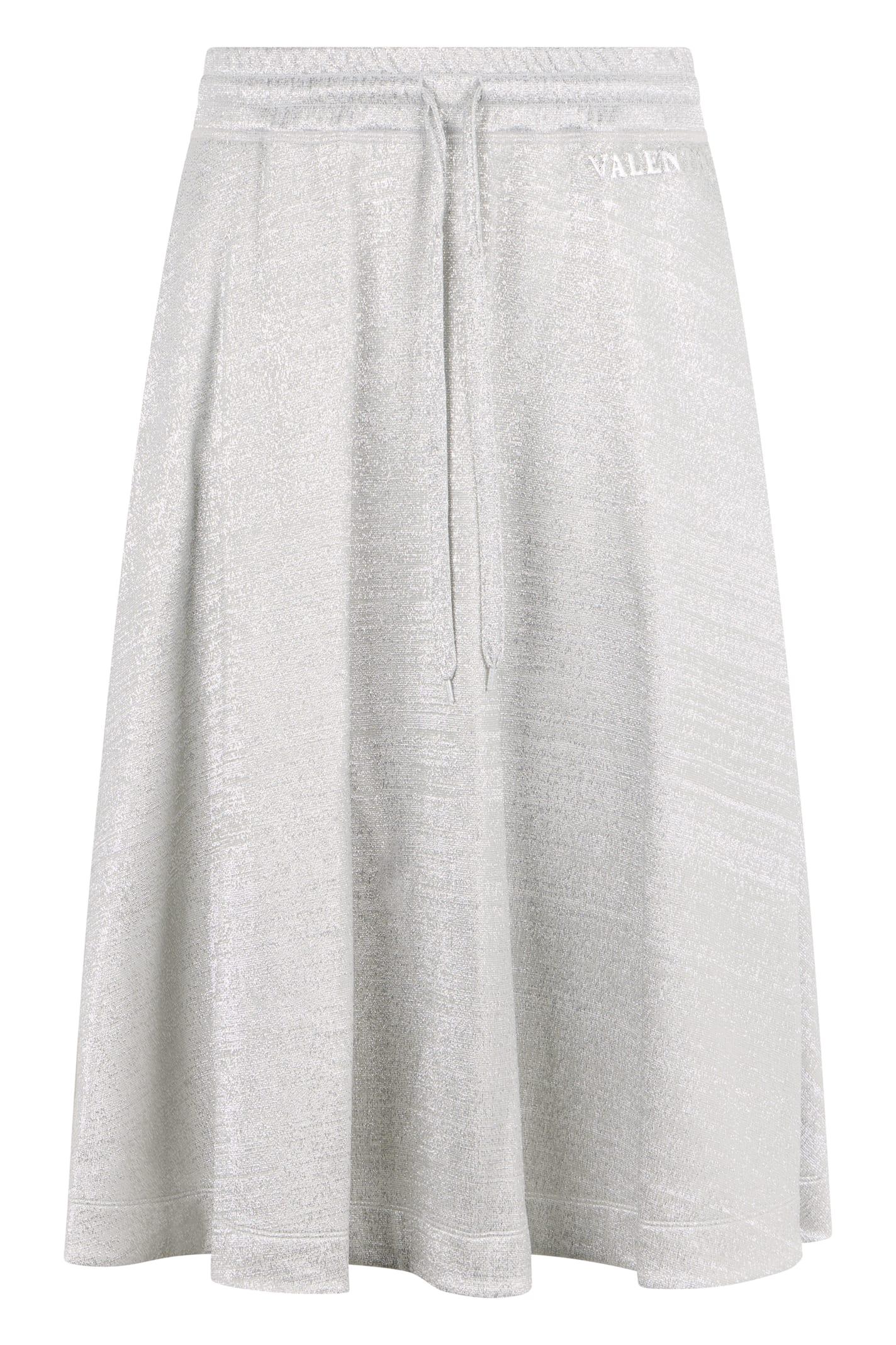 valentino garavani flared midi skirt