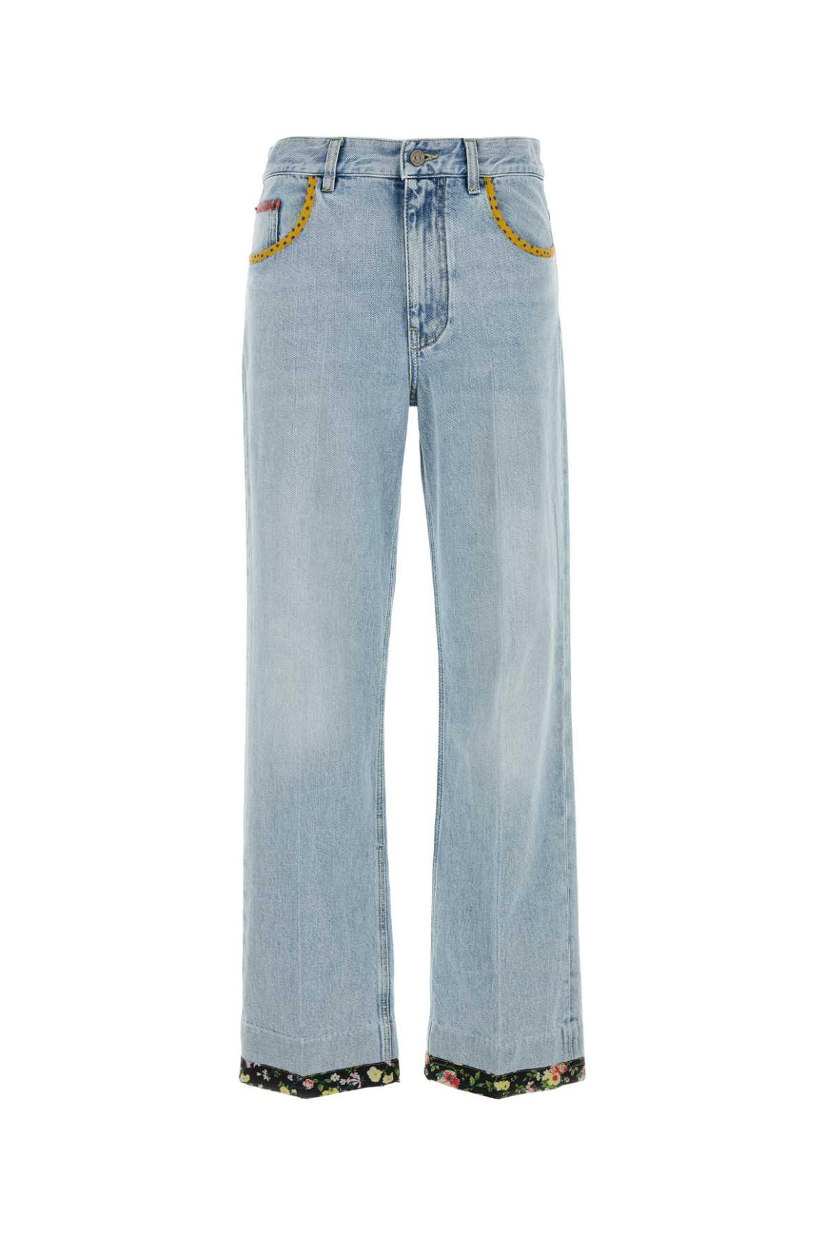 valentino garavani floral edge jeans