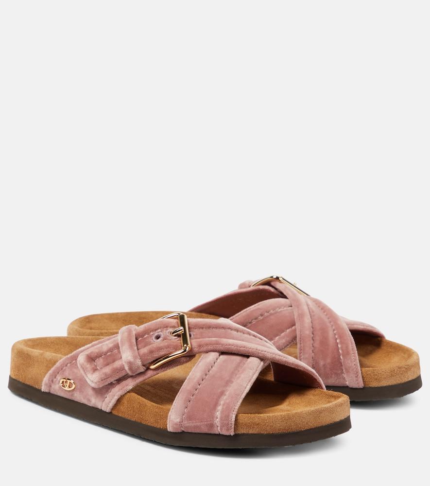 valentino garavani fussfriend velvet sandals