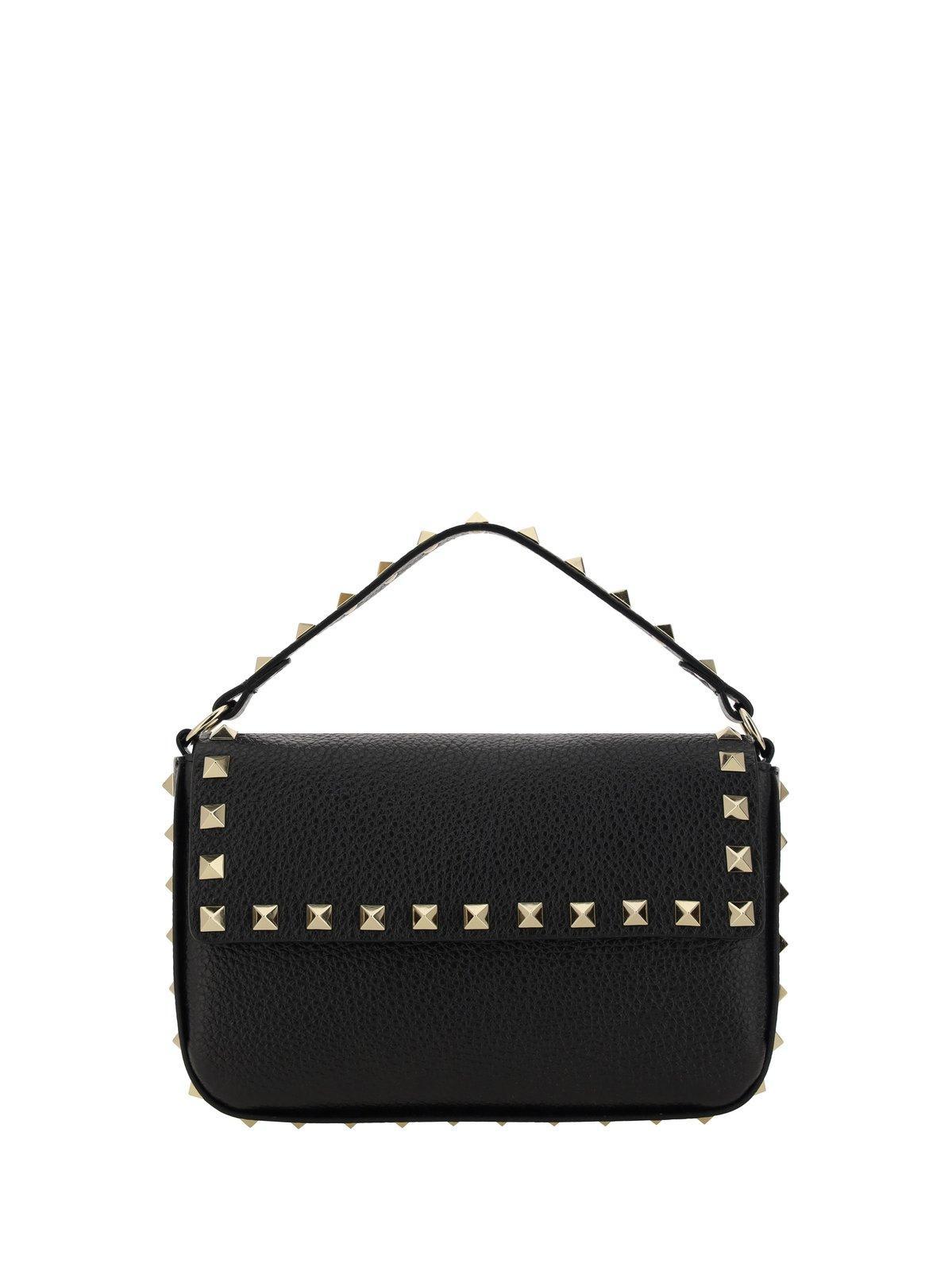 valentino garavani garavani rockstud foldover top crossbody bag