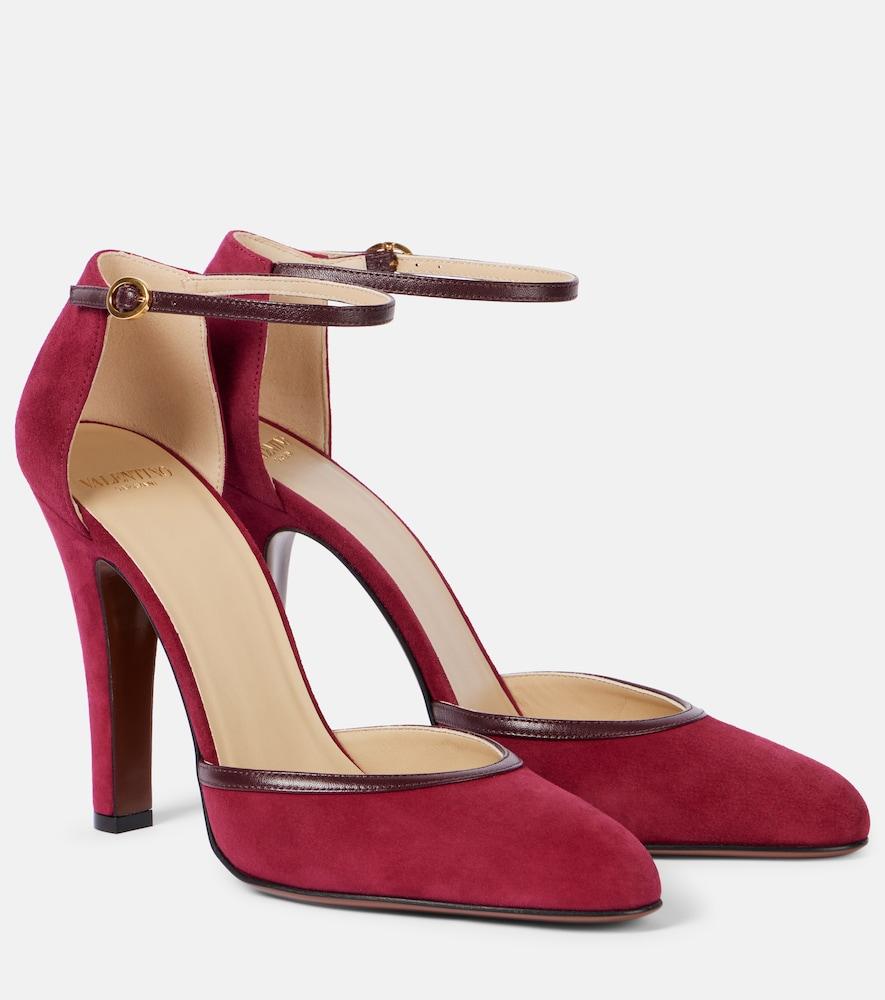 valentino garavani hi dolly 105 suede pumps