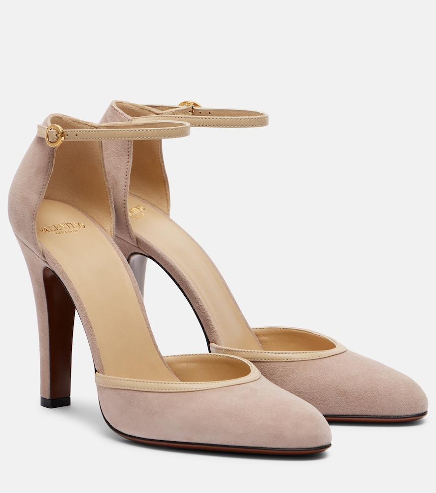 valentino garavani hi dolly 105 suede pumps