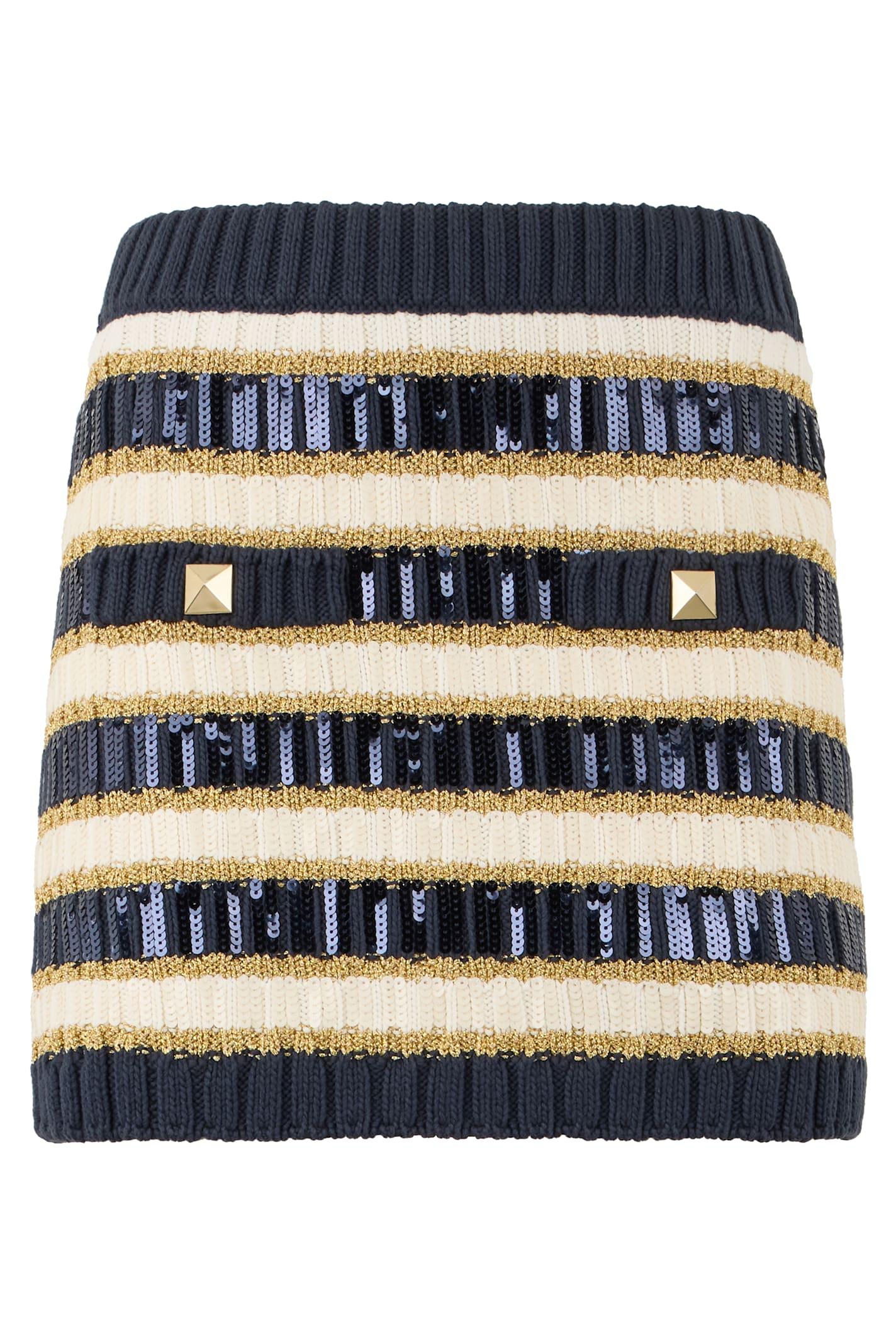 valentino garavani knitted mini skirt