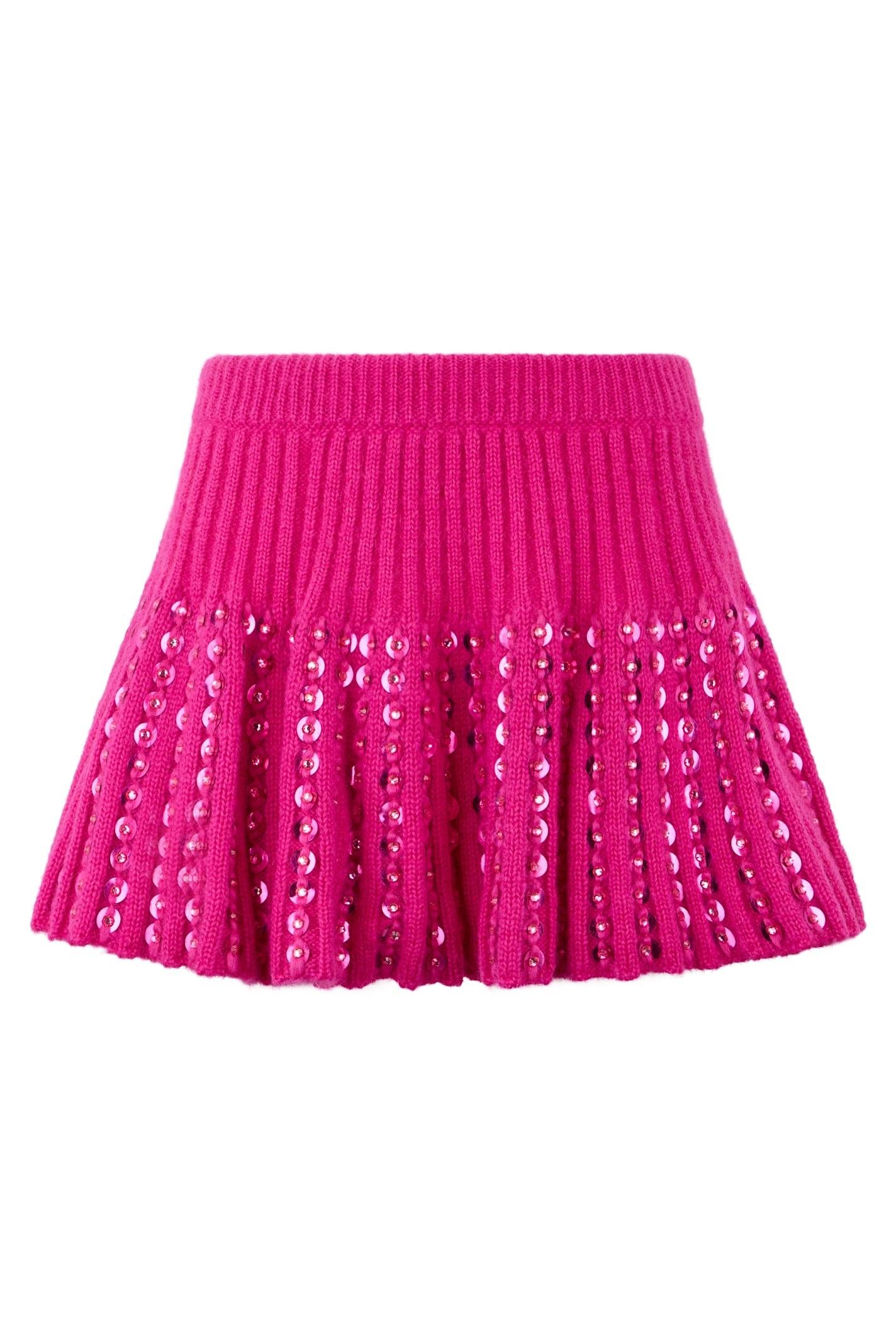 valentino garavani knitted mini skirt