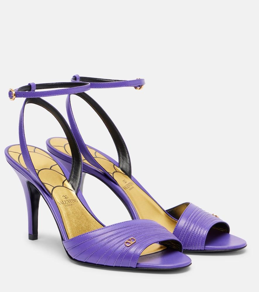 valentino garavani ladycrush 85 leather sandals