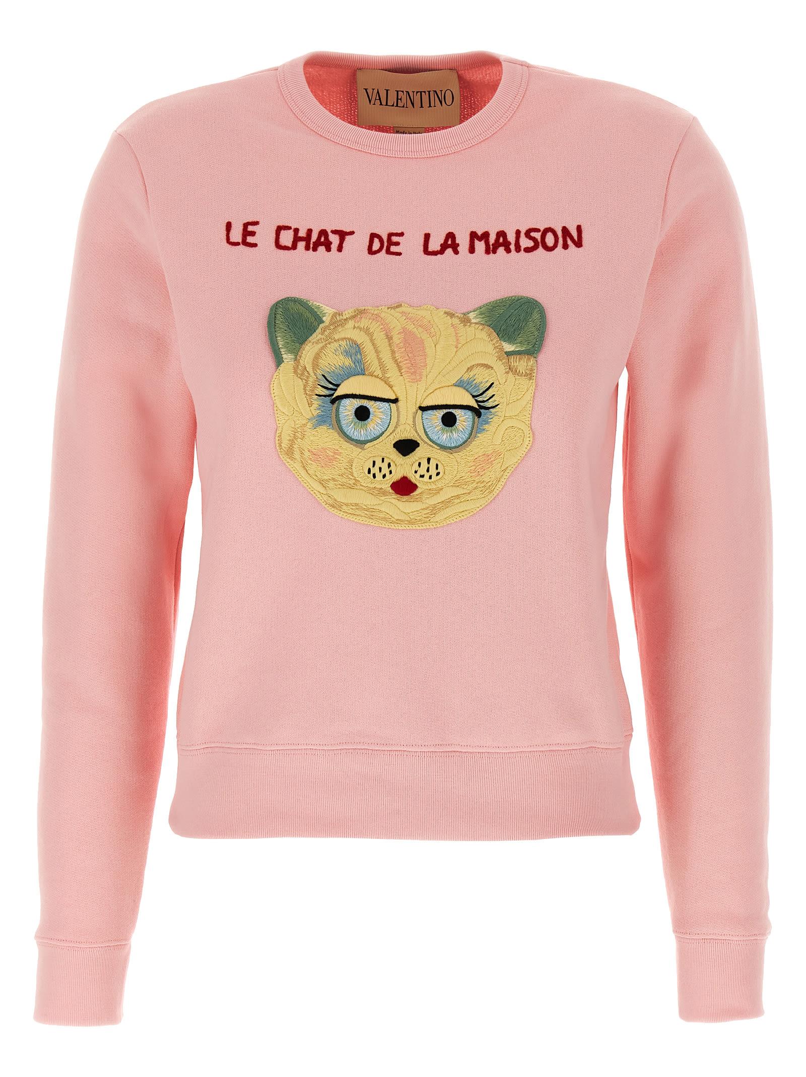 valentino garavani le chat de la maison sweatshirt