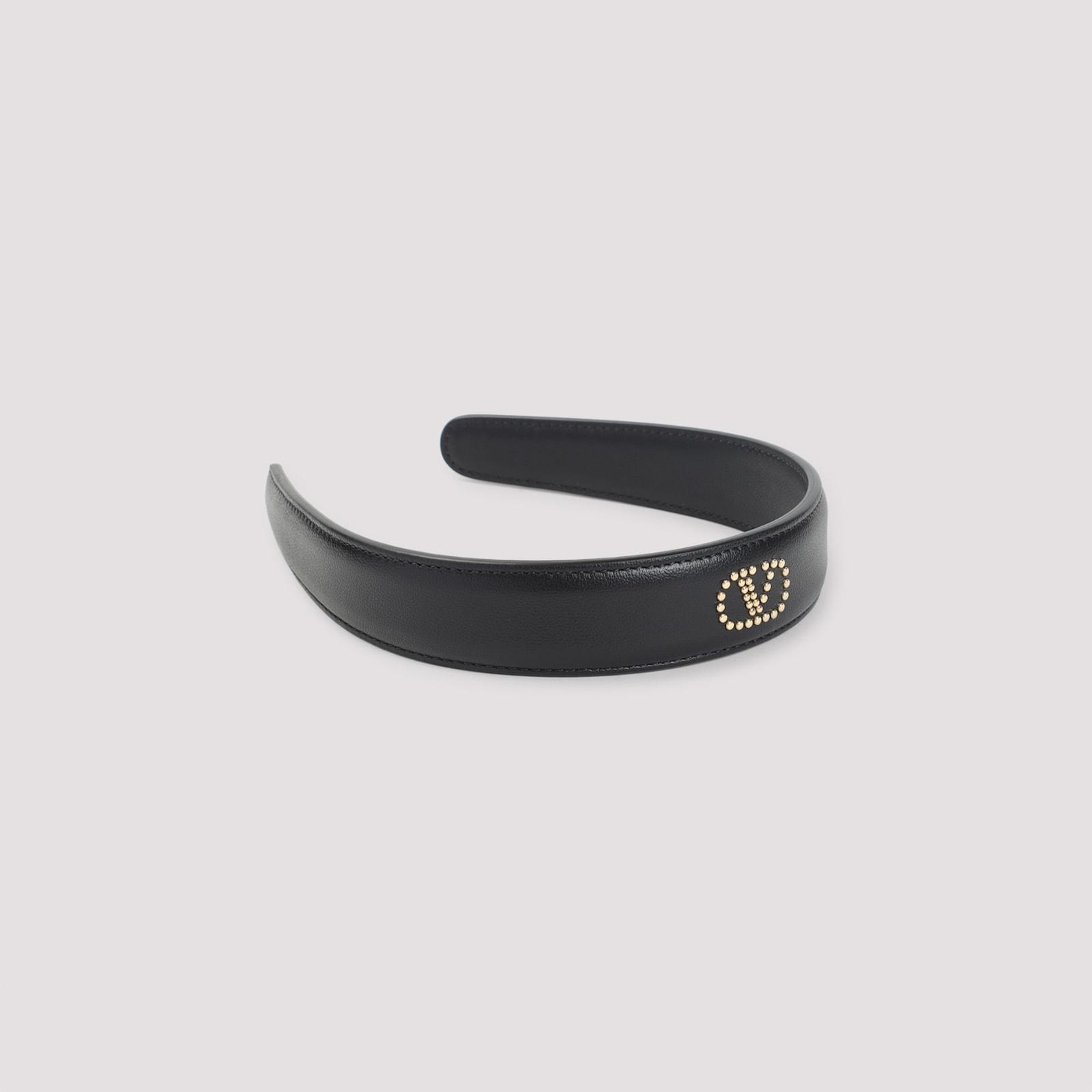 valentino garavani leather hair band